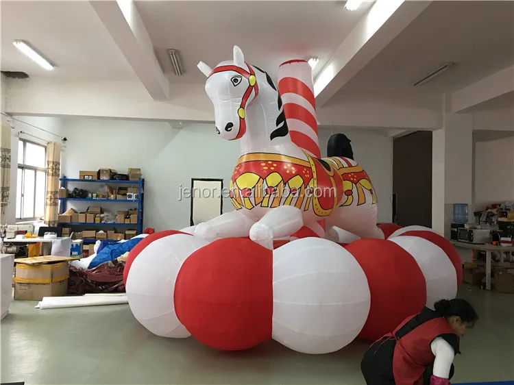 Circus Entry Decor - Inflatable Clown Head Arch for Halloween
