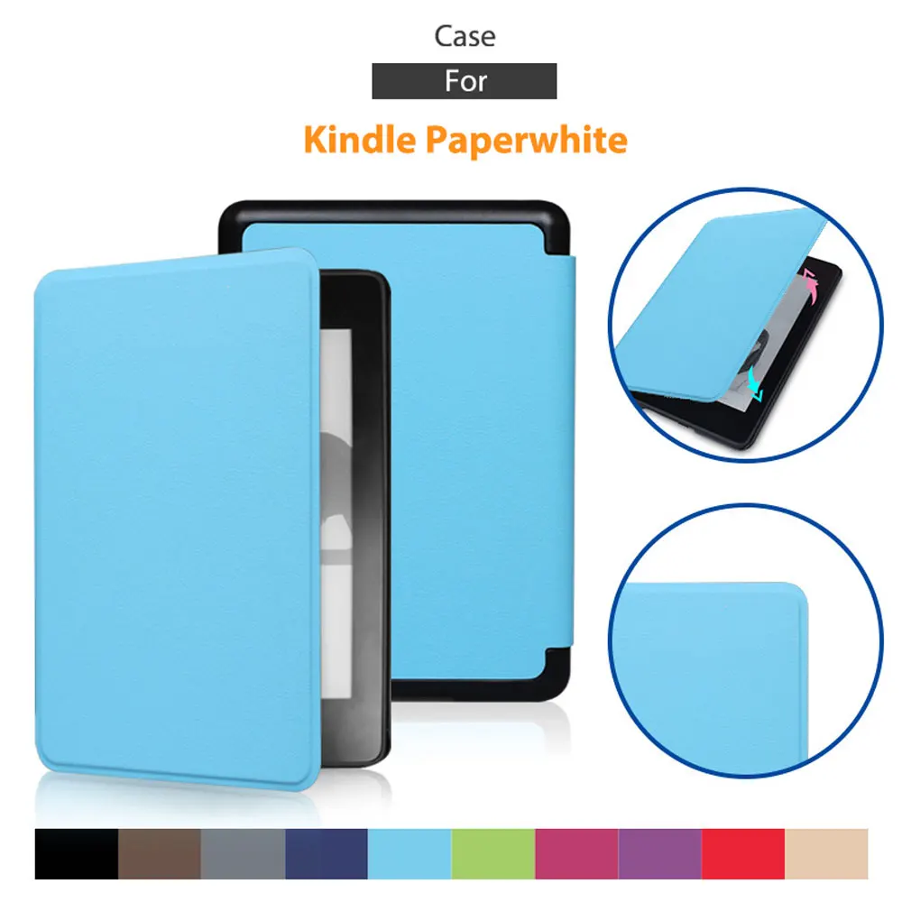 Smart Protective E-Reader Cover For Kindle Paperwhite 11 Generation E Books Case Design Colored Drawing Custom supplier