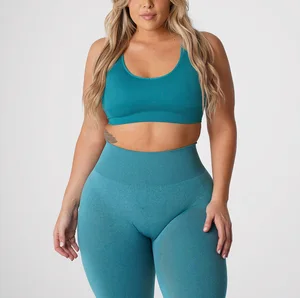 High Quality Factory Price Yoga Workout Sexy Sport Bras tank Ladies Crop Top Sports Galaxy Ribbed Plus Size Seamless Bra