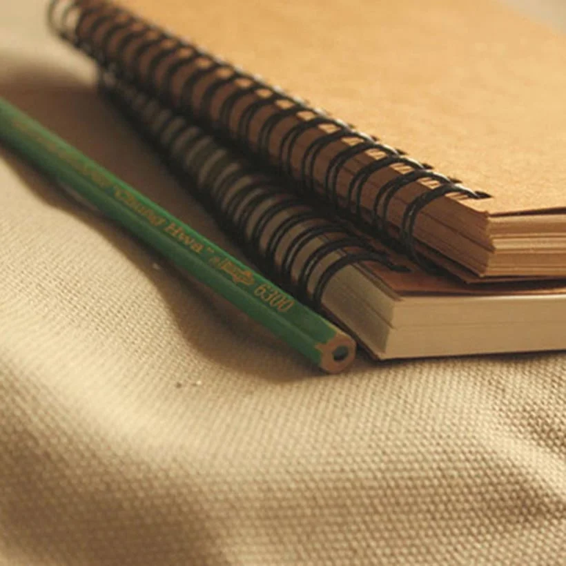 Customizable Journal Notebook Printing Agenda Softcover Note Books Cheap A5 Spiral Kraft Notebook