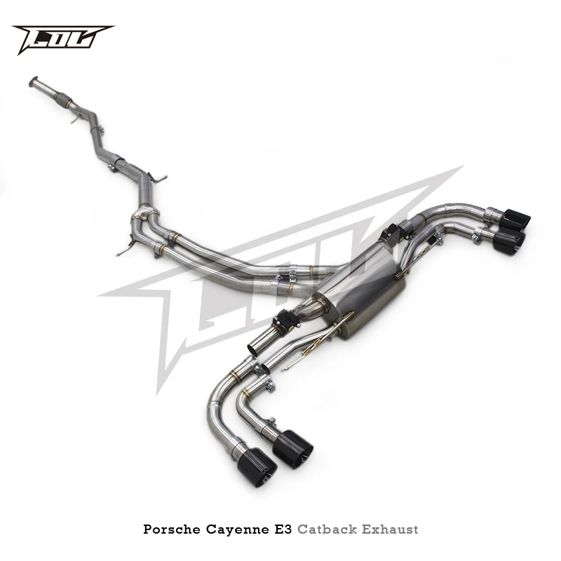 COC Performance Catback Exhaust for PORSCHE Cayenne E3 9Y0 2017-2019 Stainless Steel Exhaust Valve Control System Pipe Muffler