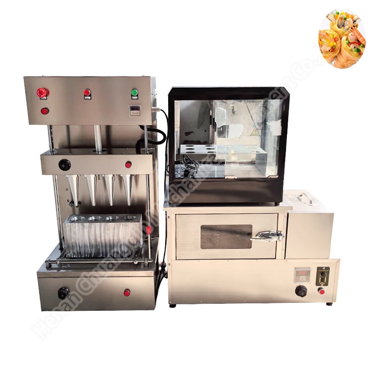 Cone Pizza Maker Forming Moulding Machine Automatic Pizza Cone Oven Machine Corn Tortilla Making Machine for Sale