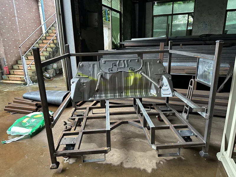 Customized Steel Material Handling Rack Storage Pallet Logistics Trolley Hood Storage Rack Caddy