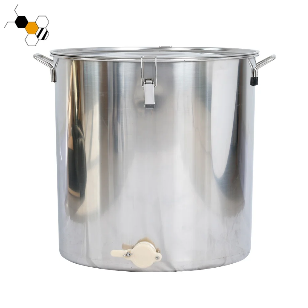 Barile Per Miele In Acciaio Inox 30kg - Professionale Per Apicoltori E Produttori