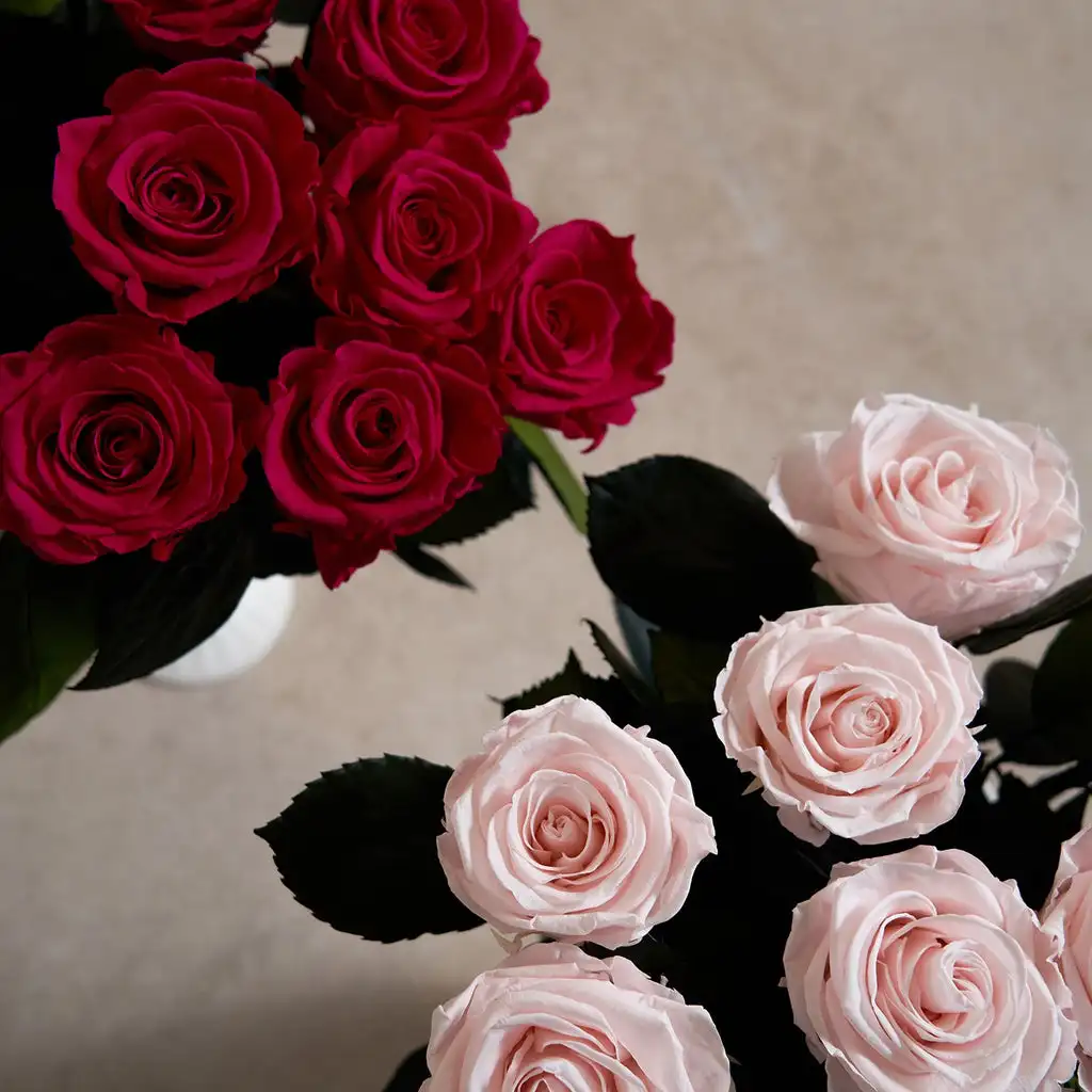 2024 Most Popular Eternal Flower In Ceramic Vase For Home Table