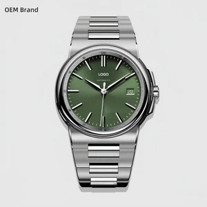 OEM Custom 39MM Private Label Luxury Automatic Mechanical Mens Casual Wrist Watches Powered by Seiko NH35A Automatic Movement