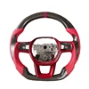 Carbon grip+Perforated Leather+Red Stitching+Red B
