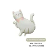 gatto che saluta bianco opaco 16
