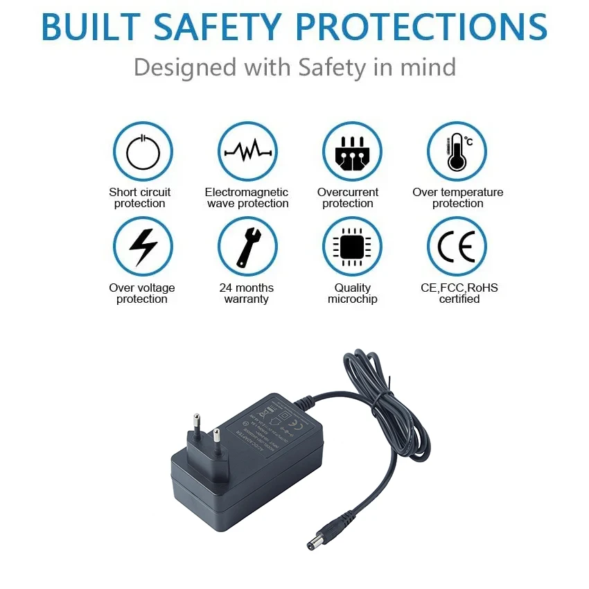 12v 2a Power Adapter 12 Volt Ac Dc Adapter 12v 2a Power Adapt 12v 2a ...