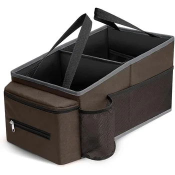 Factory Wholesale amazon car organizer trunk storage box car foldable oxford cloth car trunk organizer with bag