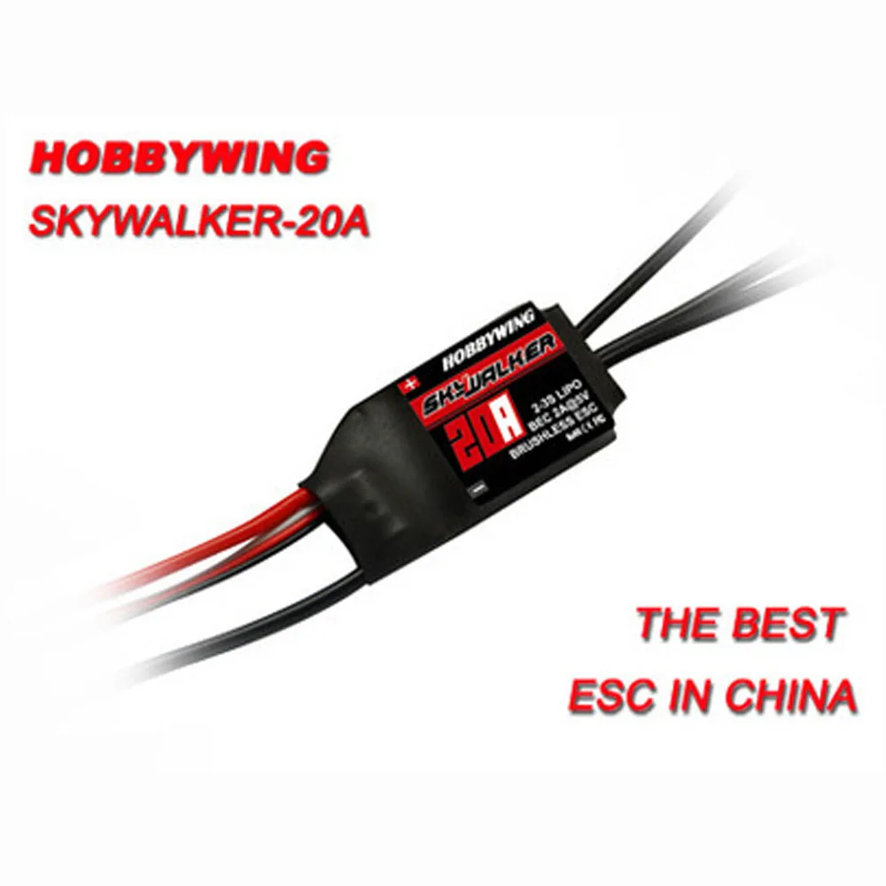 Hobbywing SkyWalker 20A бесщеточный ESC 2-3S Lipo для радиоуправляемого самолета мультикоптера