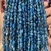 Natural Blue Apatite Nugget Beads