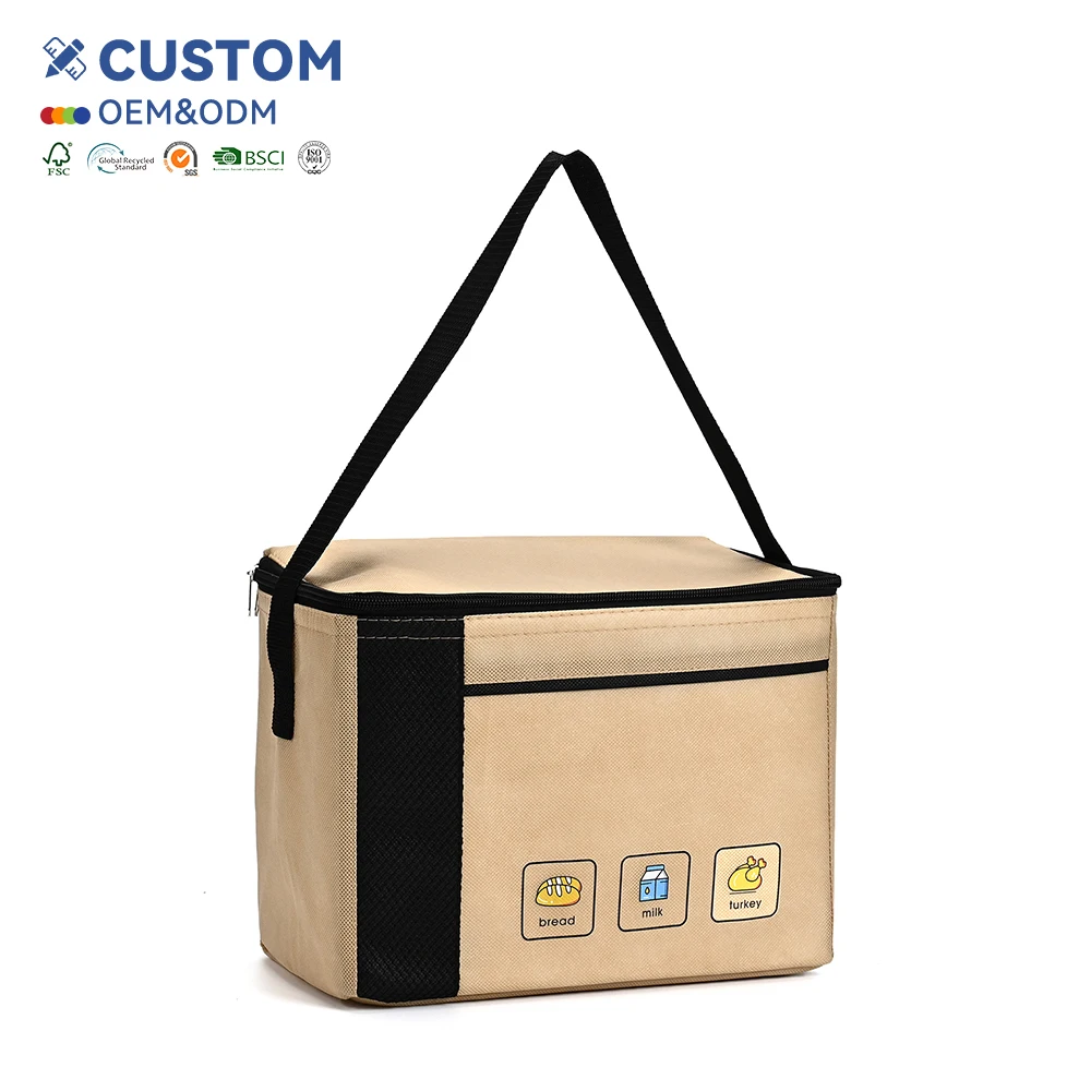 Hot Selling Single-shoulder Travel Essential Portable Outdoor Large Capacity Polyester Thermal Insulation Lunch Bag