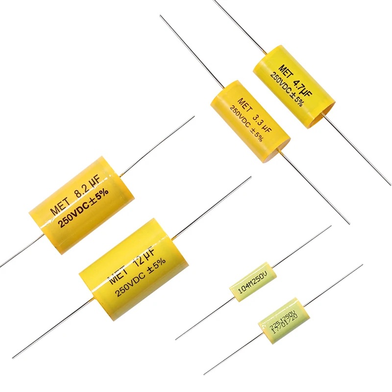 Cl20(mkt) Axial Lead 2.2uf Capacitor Film Capacitor2.2uf 225j 250v Capacitors Mpp Cl20 805j 100v