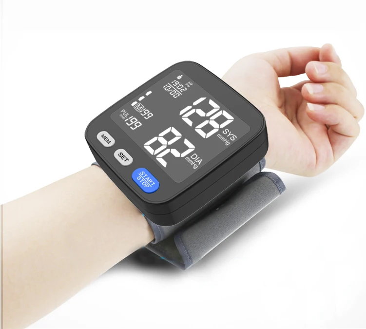 Digital Bp Machine Meter Wrist Type Digital Smart Automatic Sphygmomanometer Wrist Blood Pressure Monitor Automatic Tensiomtros