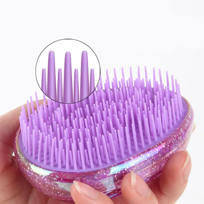 Kids Hair Brush Gift Set Hair Detangler Egg Shape Kids Customized