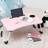 Porte-gobelet rose antidérapant avec fente pour carte