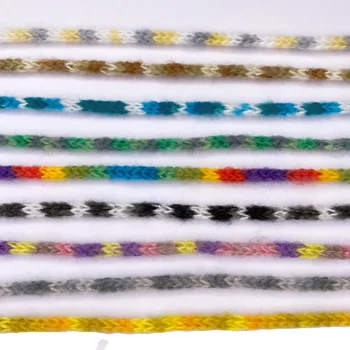 0.7cm Wholesale High Quality Polyester Webbing Multi-colored Cotton Rope For Crafts Clothing Accessories