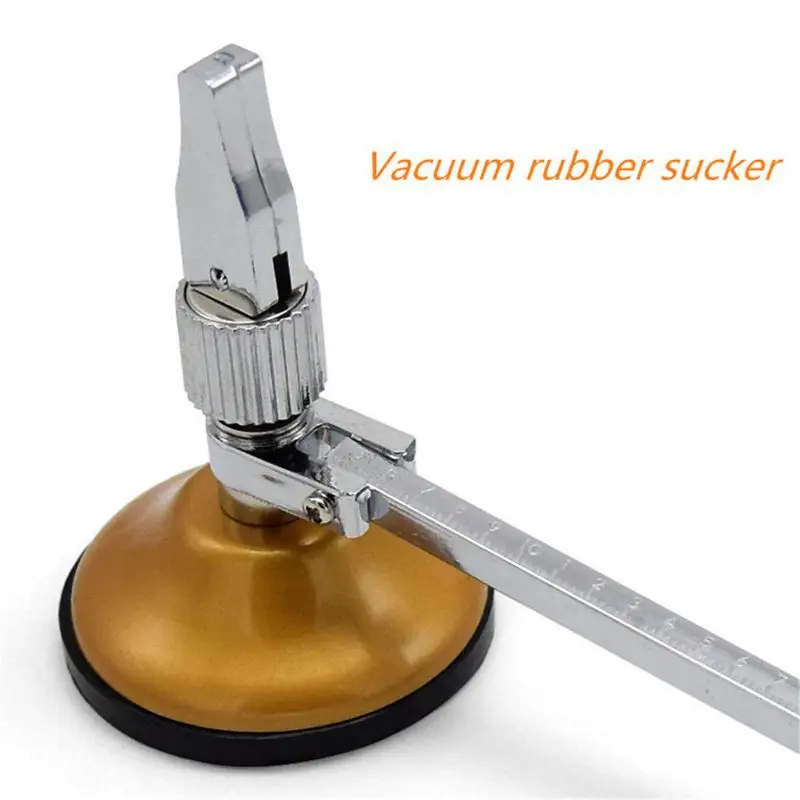 Heavy Duty Circular Glass Cutter 6?40cm Adjustable Clear Scale Compass Type Glass Cutter Glass Cutting Tool With Powerful Suction Cup