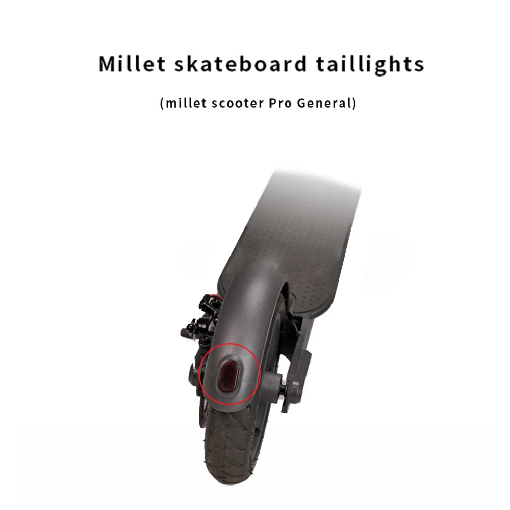 Original M365 Pro Brake LED Light Rear Fender Lamp with Wire and Terminal for Connecting Tail Light Scooter Accessories