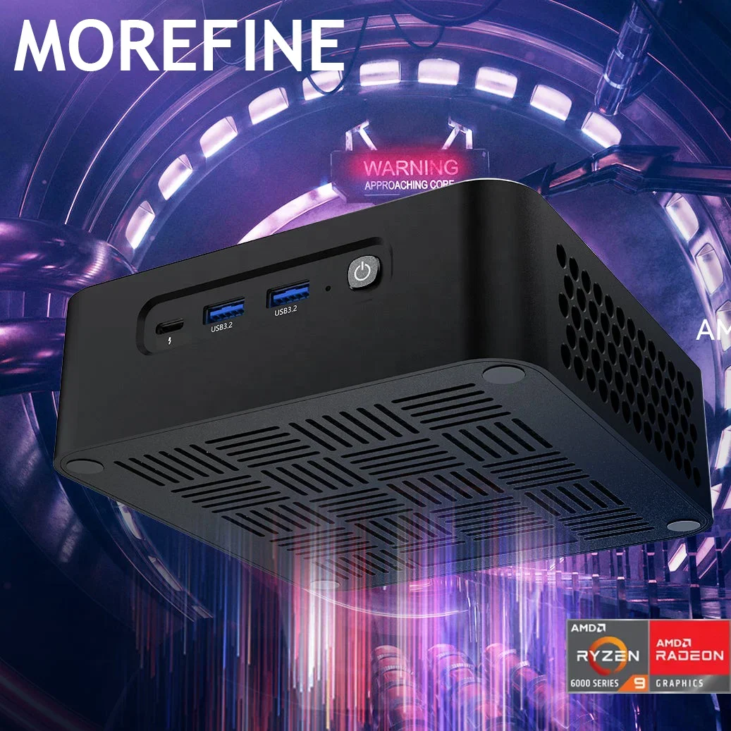 MOREFINE AMD Ryzen 6900HX Mini PC with WIFI 6E Dual LAN