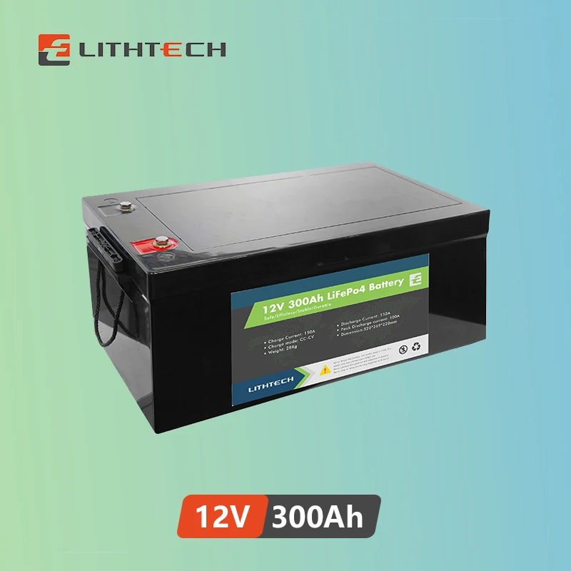 Lithtech Solar batteri 12v 300ah lithium 12v 300ah battery 12v 300ah lithium battery