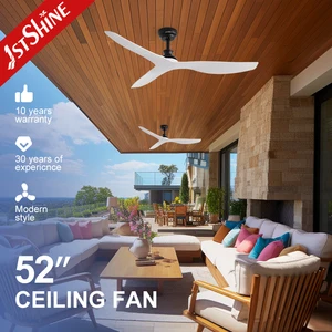 1stshine Ceiling Fan Decorative OEM ABS Blades High Airflow 6 Speeds Smart Control 52" Ceiling Fan
