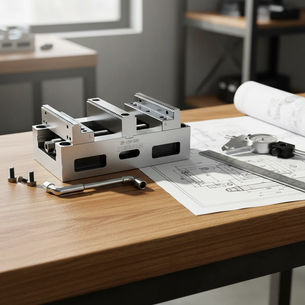 TEBAK Hot Seal Precision 130-220 Distance Self Centering Vise CNC Precision Vise Five Axis Vice Four Axis Vise Quick Change Vice