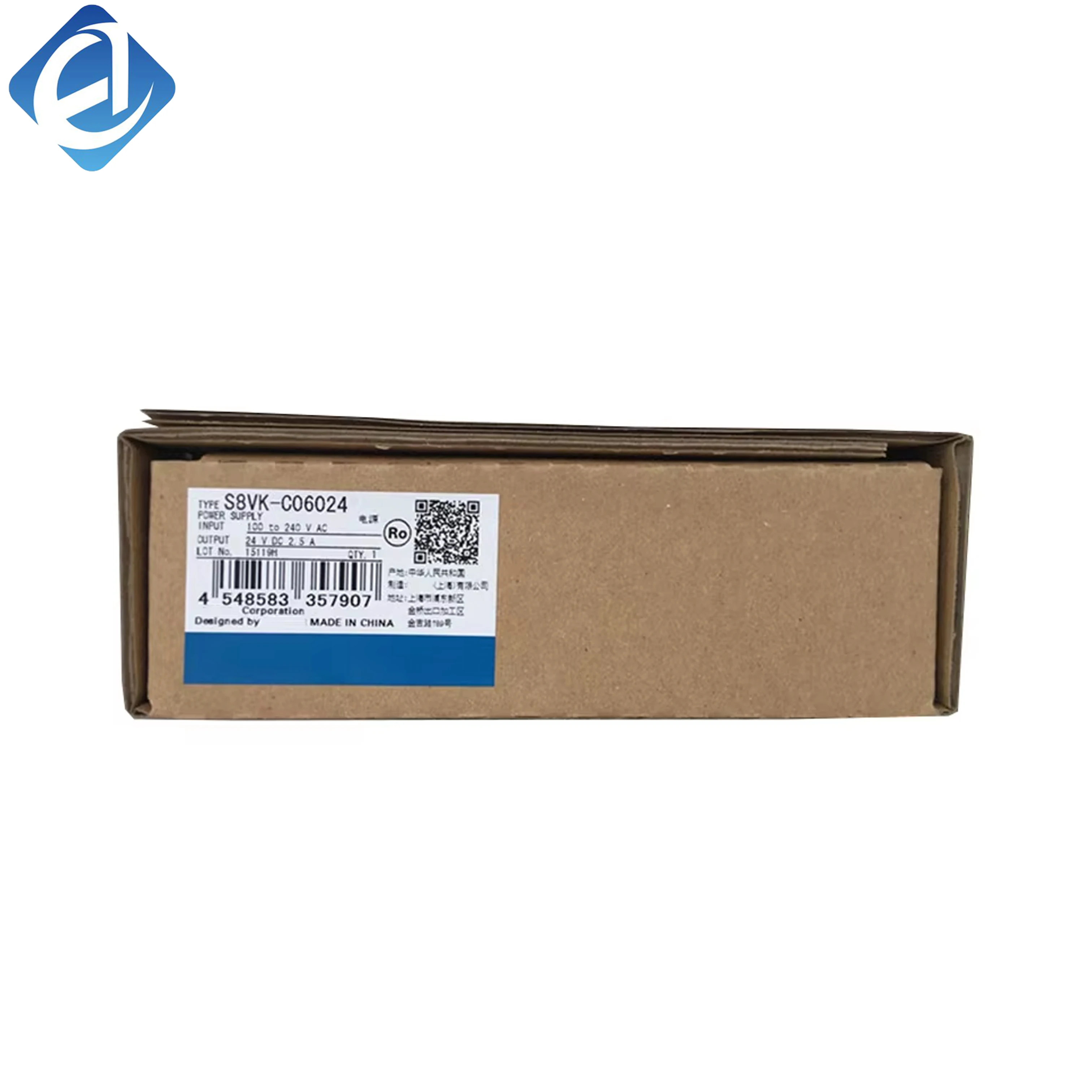 New Original Omron S8VK series switching power supply. It provides stable 24V DC output with 60W power rating, high conversion efficiency and reliable overvoltage protection. Widely used in industrial equipment, PLC system power supply and automatic contr