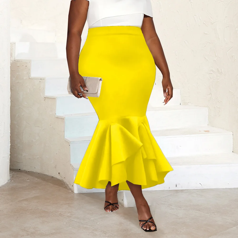 Shop Elegant Slim Ruffle Women's Mermaid Skirts Factory