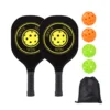 2 raquetas (marco de madera), 4 pelotas, 1 bolsa con cordón [Modelo MP134]