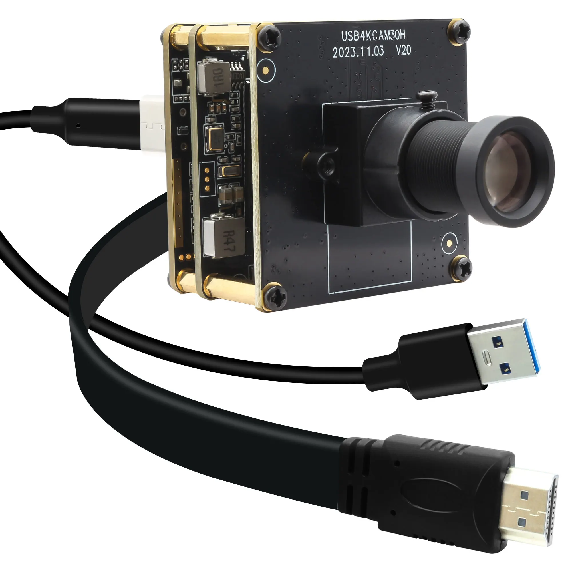 ELP 4K HDMI Camera Module 25mm Lens 12° Field of View 2X
