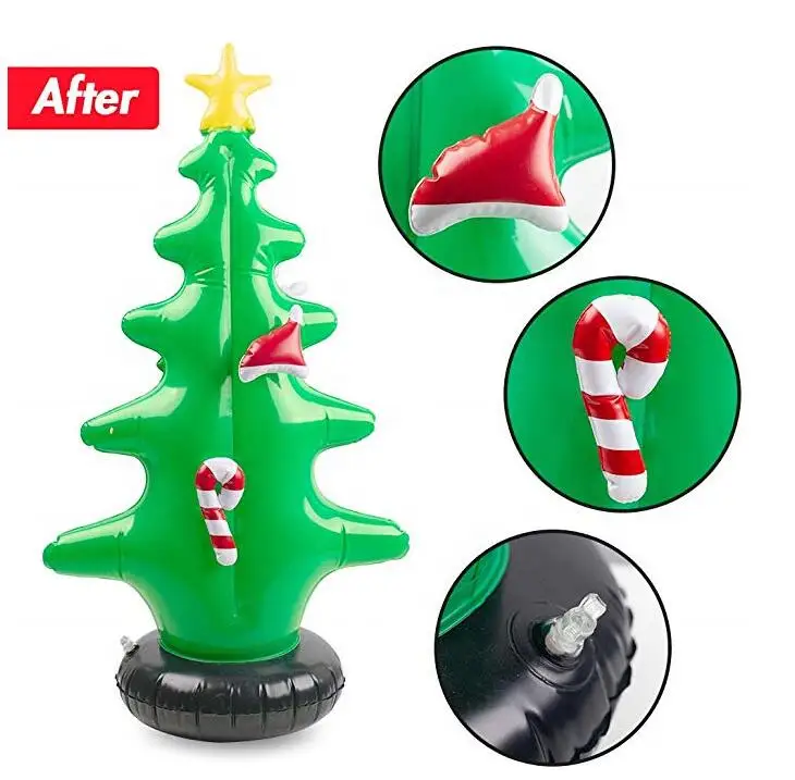 Small Inflatable Christmas Tree With Led Party Decoration Toy Outdoor