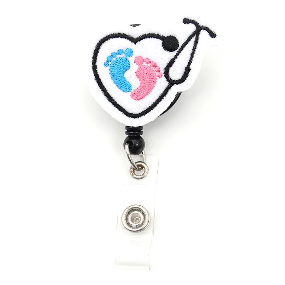 Pediatric Nurse Cute Retractable Badge Reel Nurse RN Baby NICU ID