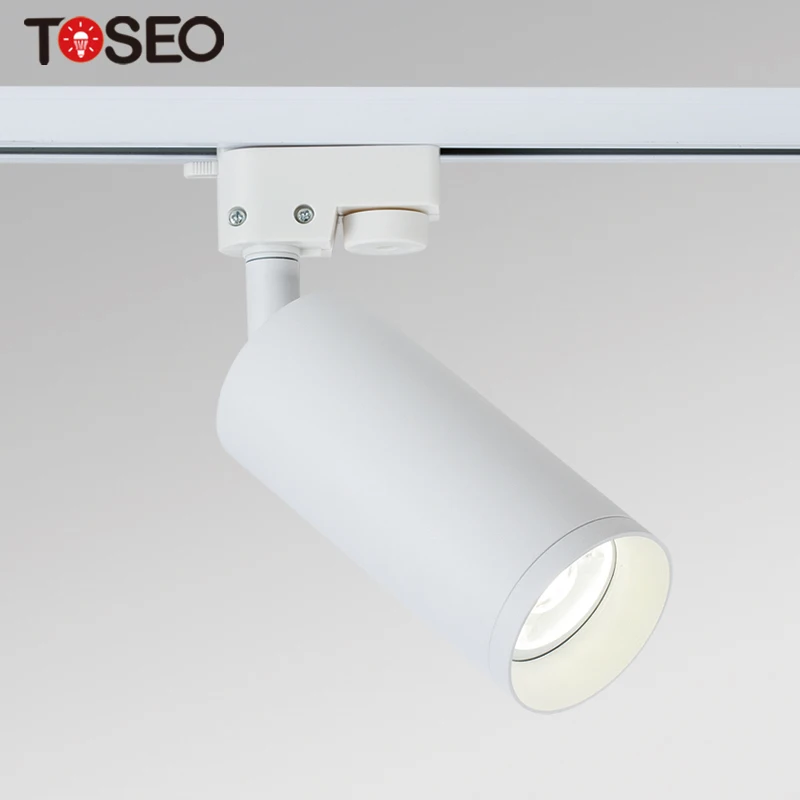 TOSEO Custom Rail Light Surface Mounted Spotlight Adjustable GU10 Led Track Lights Aluminum 90 Modern Aluminum Frame Tracklight