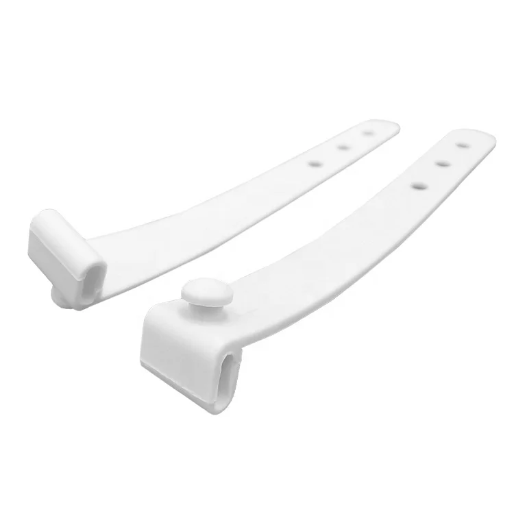 Adjustable Silicone Rubber Strap Bands with Hole Silicone Cable Organizer