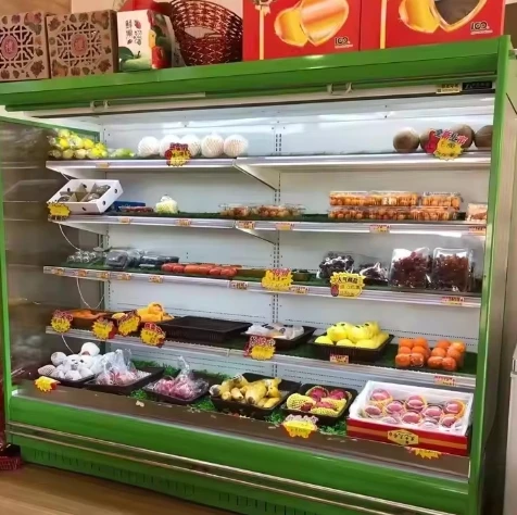 commercial Supermarket multidecks fruit vegetables open display refrigerator chillers Hight quality display freezers