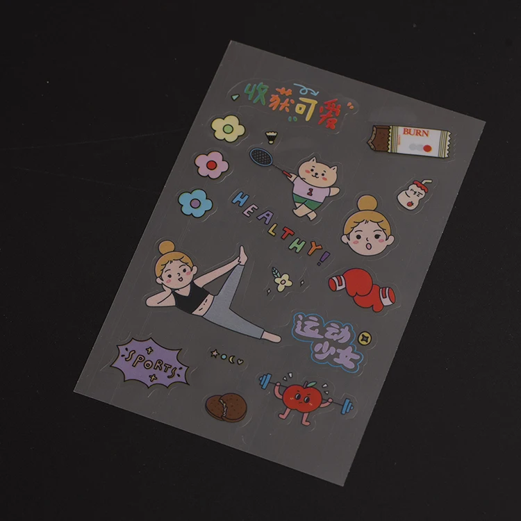 Custom Stickers Waterproof Transparent Vinyl Sticker Sheet Label Printing Manufacturer Design Clear Logo Label Sticker