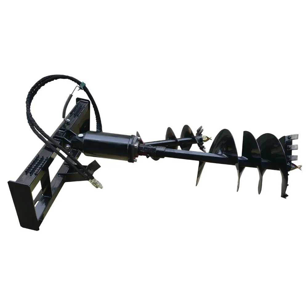 High Quality Auger Drive & Bit Ground Auger for Skid Steers Soil Auger Attachment for Compact Post Hole Digger
