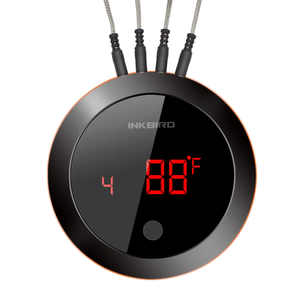 INKBIRD IBT-4XS Digital Rotation Reading Screen BBQ Meat Cooking  Thermometer Bluetooth Connect Magnetic Design and 2/4 Probes