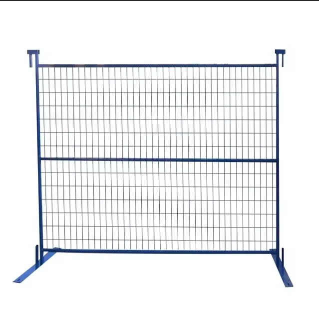 High quality powder coated temporary fence canada removable guardrail metal fence panel