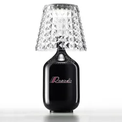 Современный стол Роскошный Гостиничный перезаряжаемый обеденный стол Светодиодная подсветка