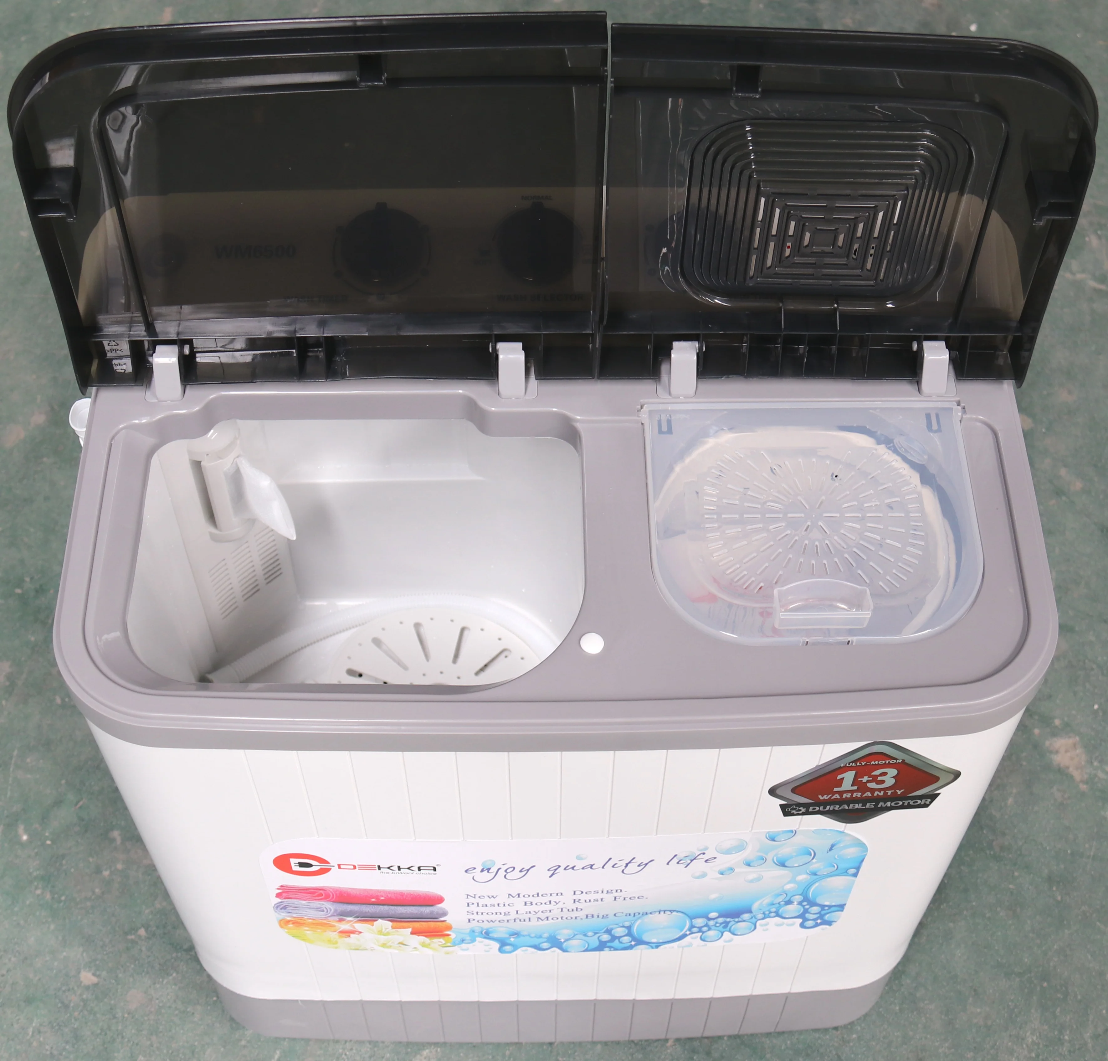 Electric 7kg Semi-Automatic Top-Loading Washer with English & German New Household & Hotel Use High-Efficiency Washing Machine