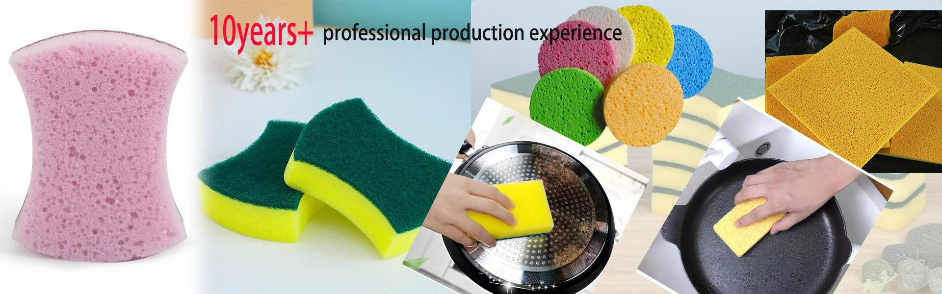 Hot Selling 2023 Dishwashing Sponge Scouring Pad Double Side Kitchen