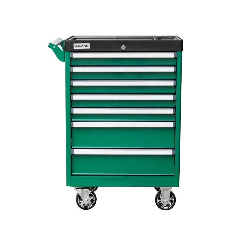 Tool Cart Tool Trolley Set 7 Drawer Durable Steel Cabinets Storage Workshop Garage Toolbox Trolley Drawers Boxes Tool Cabinet