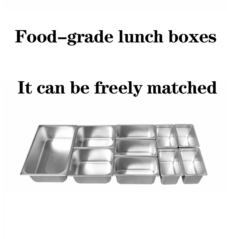 Factory Direct Customizable Stainless Steel Salad Bar Display Cabinet High Quality Cooler With Cool Climate for Sale