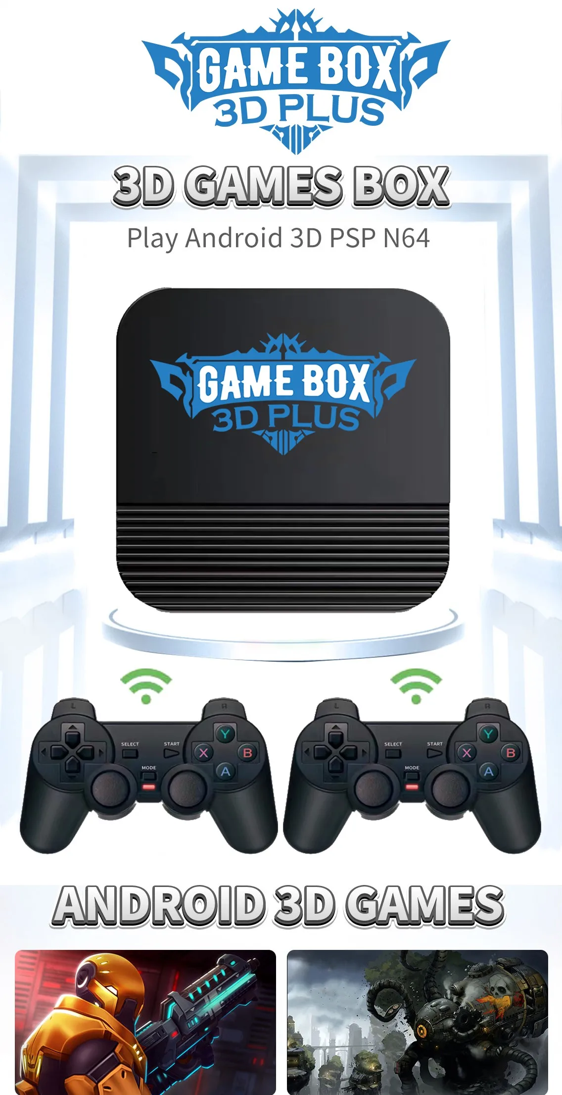 New Arrival I3s Video Game Box Builtin 30000+ Games 4k 3d 64gb Family