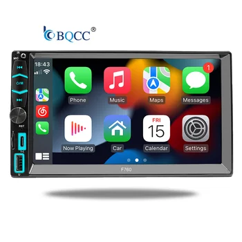 BQCC 7 inch HD  Wireless Carplay Screen FM USB AUX Playback Wireless Android Auto Car Display Universal Multimedia Car Stereo