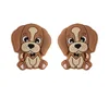 Dog Focal bead Camel SA154