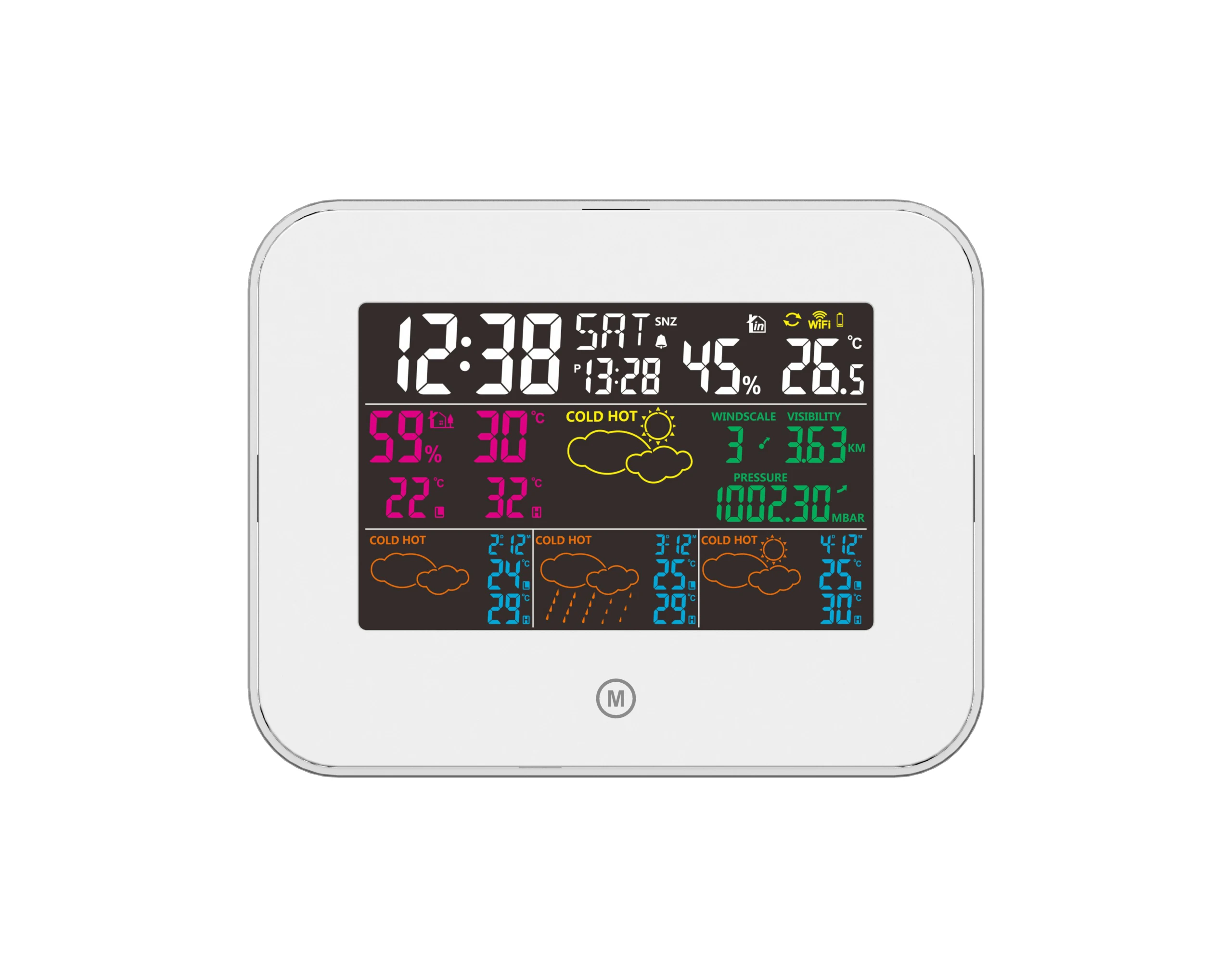 2024 WIFI Weather Station Professional Digital Indoor Outdoor Temperature and Humidity